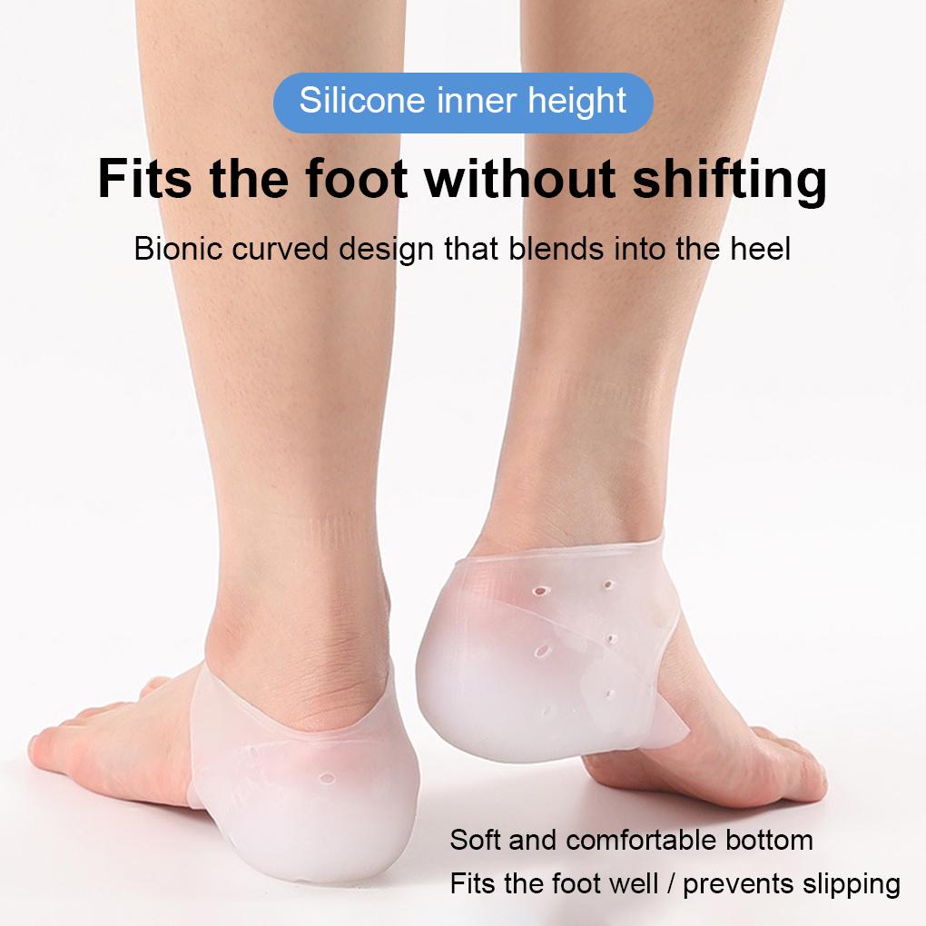 1 Pair Height Increase Insoles Heel Lift Removable Unisex Sneakers High Heel Boots Inserts Protector Pad for Woman Man