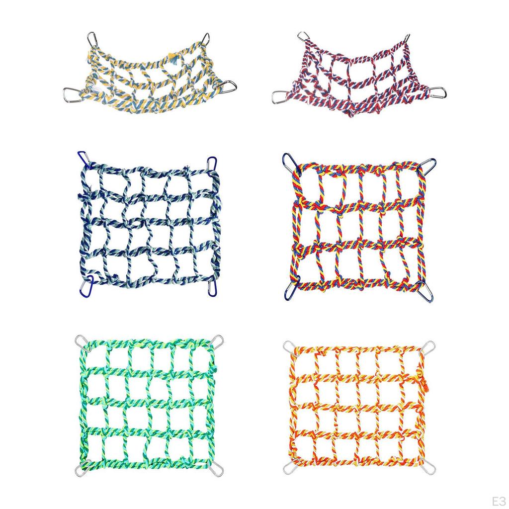 Bird Rope Net Pet Hanging Hammock,Activity Toy,Play,Bird Ladder Bridge Rat Climbing