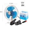 Verstellbarer Clip-Ventilator DC-Autolüfter LKW-Ventilator Automatischer Schwenkkopf