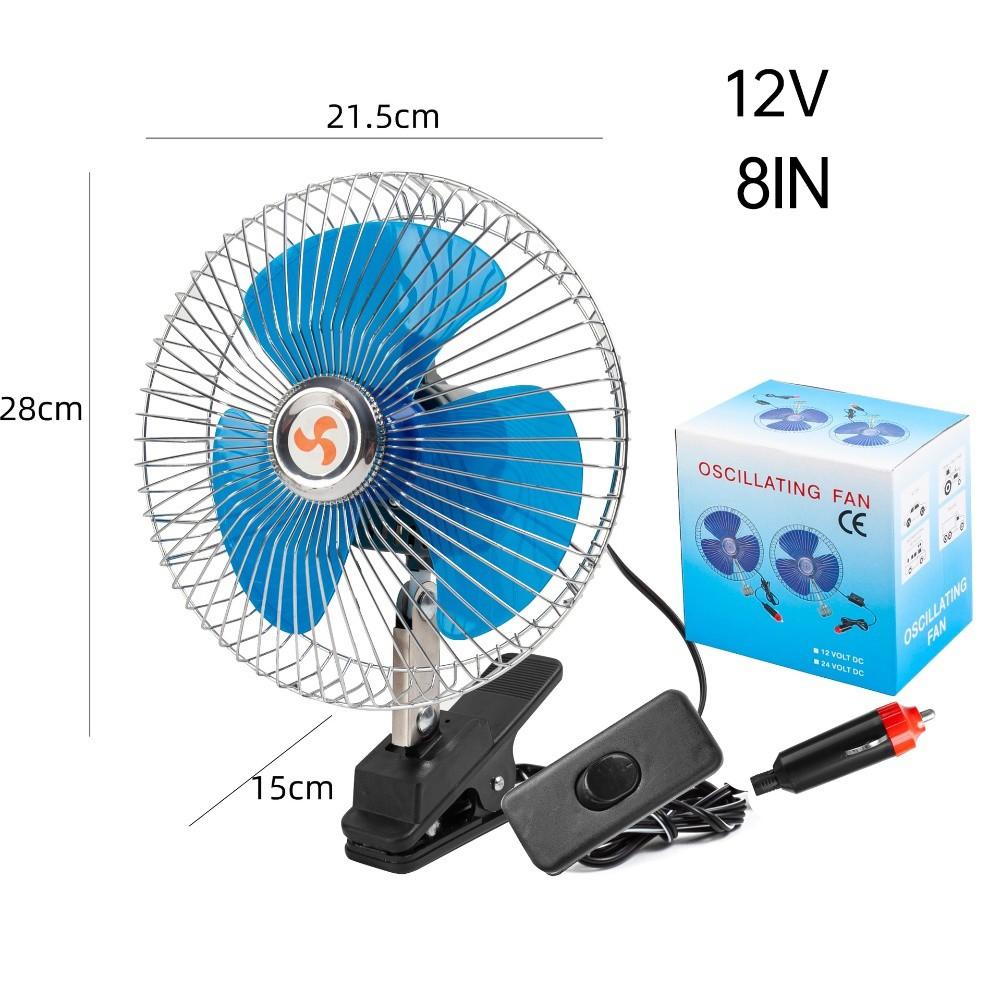 Verstellbarer Clip-Ventilator DC-Autolüfter LKW-Ventilator Automatischer Schwenkkopf