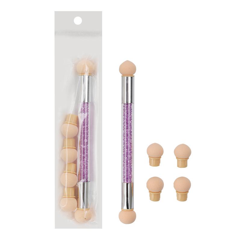 Double-Ended Gradient Sponge Nail Art Pen Set