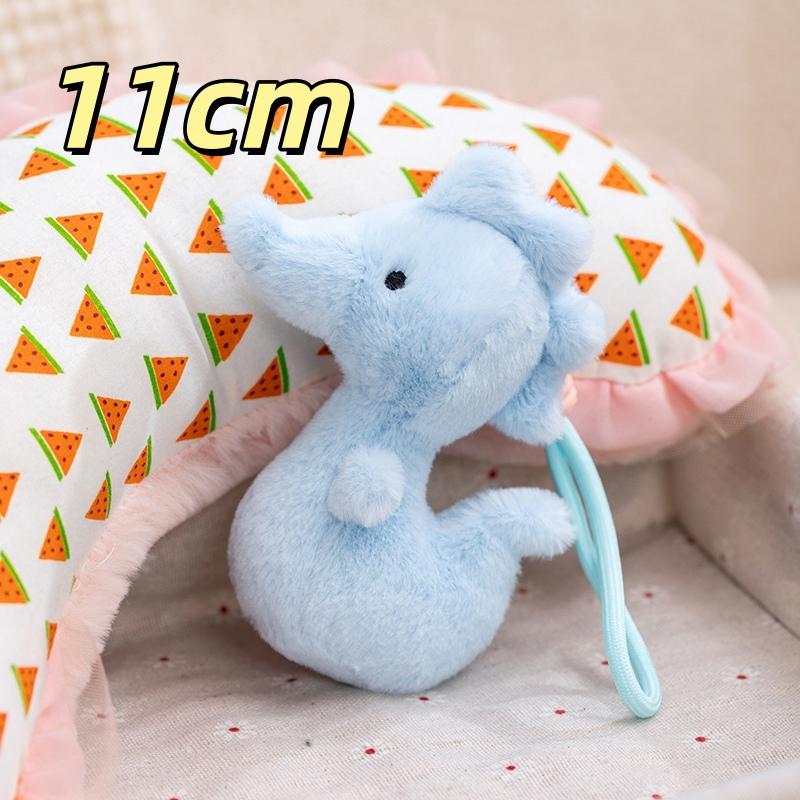 Lovely Sea Creature Plush Keychain Set Soft Stuffed Octopus Seahorse Starfish Whale Dolls Cute Ocean Animal Plushie Gifts