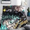 My Hero Academia Deku & Bakugo Pattern Flannel Blanket, High Quality Comfortable for All Seasons, Home Decor, Warmth and Comfort, Perfect for Gifts.