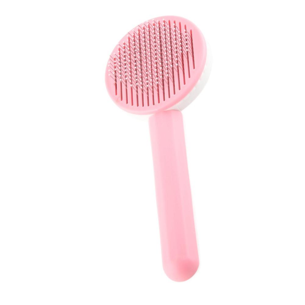 Round Thick Needle Cat Brush Knot-Opening Design Floating Hair Removal Pet Grooming Brush Massage Comb for Small Animals