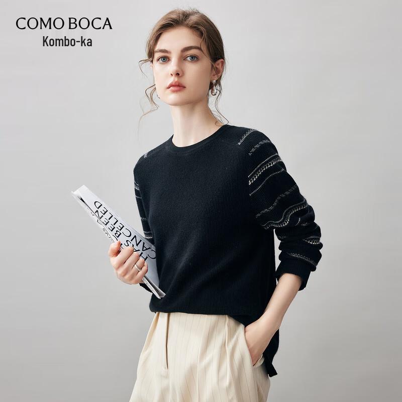 

Women s 2025 Autumn/Winter Jacquard Cashmere Round Neck Sweater