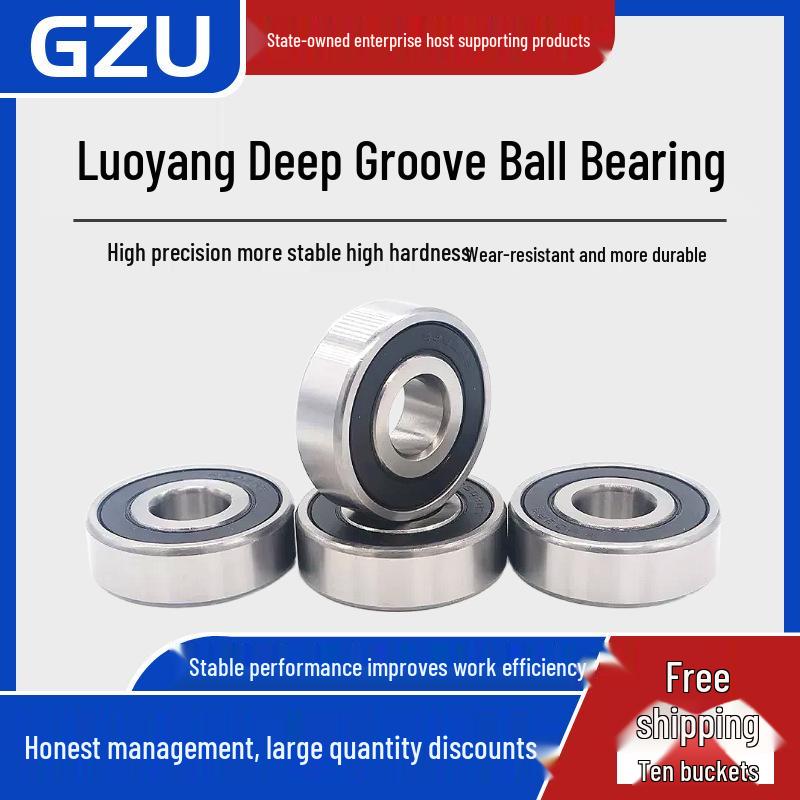 Luoyang Yüksek Kaliteli Dayanıklı Aşınmaya Dayanıklı Derin Kanallı Bilyalı Rulman 6200-6206 Serisi