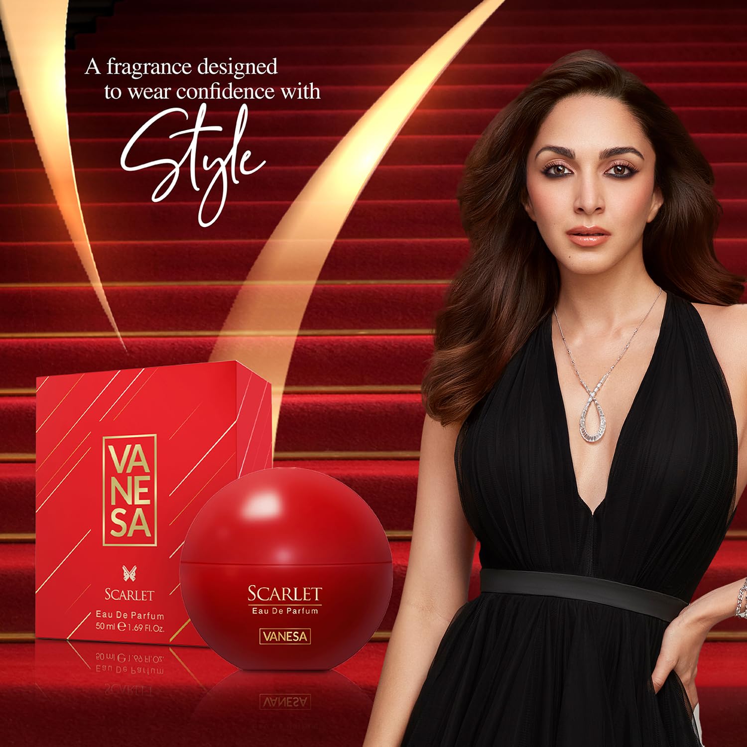 

VANESA Scarlet Perfume For Women - 50ML|Premium & Long Lasting Perfume| Eau de Parfum 50 ML