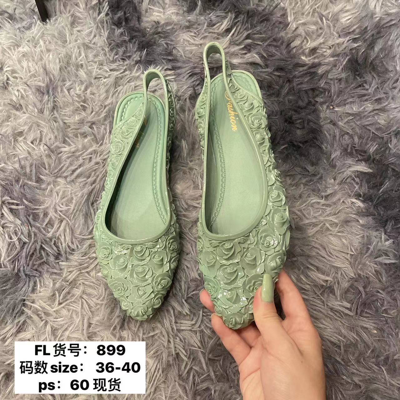 

Новые остроносые женские туфли корейской версии, модные легкие туфли-лодочки в стиле феи, однотонные женские туфли на танкетке с одной педалью 40 зелёный
