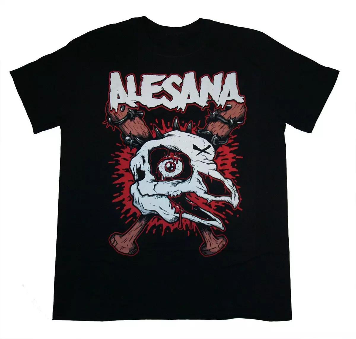 Vtg Alesana Band Gift For Fans Heavy Cotton Black All Siz Unisex Shirt BL212 M