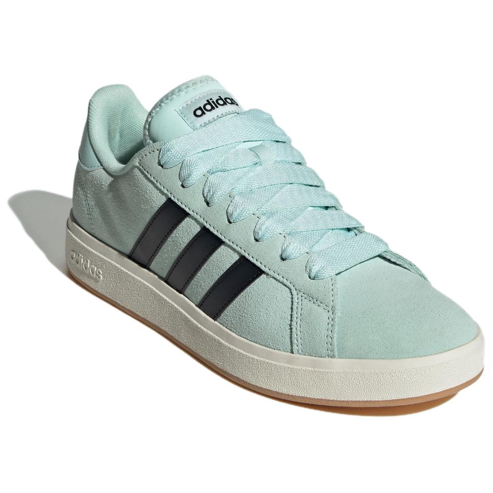 Adidas Grand Court Base 00s Fashion Thin Sole Durable Low Top Skate Shoes Unisex Sneakers Green Black White JR7077