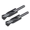 2pcs 15/18/28/35/mm Twist Drill Bits Black Nitride Coated HSS-6542 with 1/2" Reduced Shank