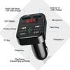 Car Bluetooth 5.0 FM Transmitter Wireless Adapter Mic Audio Receiver Auto MP3 Player 2.1A Dual USB Fast Charger Car Accessories