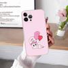 Lovely Cartoon Esthers Bunny For iPhone 11 12 13 14 15 16 17 Pro Max Plus Air Transparent Clear Shockproof Case