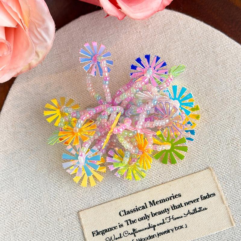 Shoe Decorations Imitation Pearl Colorful Flower Handmade DIY Beaded Shoe Buckle Shoes Decorative Accessories 2026 Fashion New