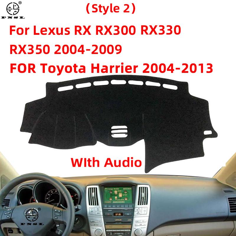 For Lexus RX 300 330 350 400h XU30 2004~2009 Toyota Harrier 2004~2013 Car Dashboard Cover pat Dash Board Matte Teppe Dashmat Cape