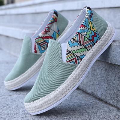 Men's Casual Shoes, Summer Shallow Mouthed Fisherman's Shoes, Canvas Board Shoes, One Foot Lazy Shoes