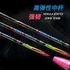 Full Carbon Fiber Badminton Racket 4U Lightweight Speed Offensive Racquet Intermediate Players Outdoor Home Use