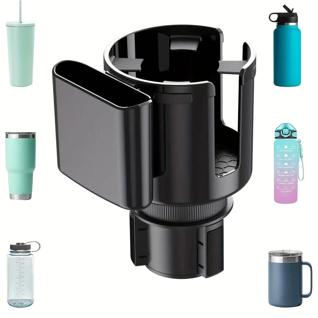 Car Cup Holder Multipurpose Expandable Organizer Storage Expander Cup Holder Adapter Cell Phone Mount Auto Interior Accessories