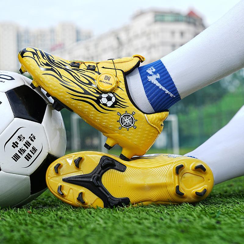 Foreign trade children's football shoes men's and women's sports football shoes broken nails primary school students indoor football game training sh