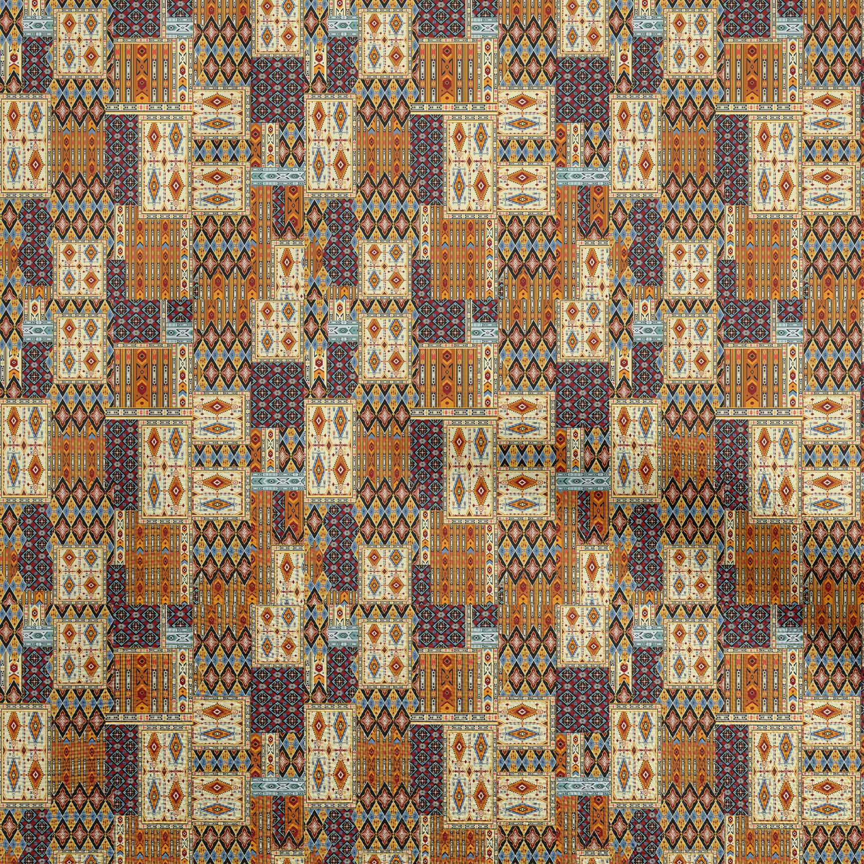 

oneOone Cotton Poplin Fuschia Pink Fabric Asian Kilim Fabric For Sewing Printed Craft Fabric By The Yard 42 Inch 42 Inch Wide - Viscose Chiffon жовтий