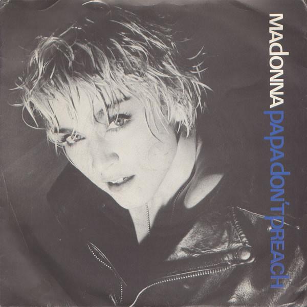 

7-дюймова платівка MADONNA - Papa Don t Preach W8636 Sire 1986 UK Танцювальна та Електронна Вживана