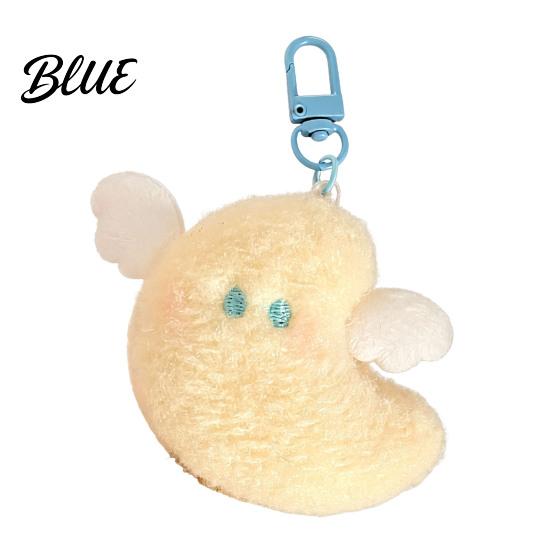 Mini Stuffed Pendants for Schoolbags Star Moon Plush Pendant, Cute Keychain Charm Soft Fabric Decorations with Blush Face Lobster Clasp, Pendant