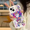 Étui de téléphone amusant en cuir A-Amazing D-Digital Circus Pour iPhone 16 15 14 Pro Max Plus 13 12 11 Housse en silicone