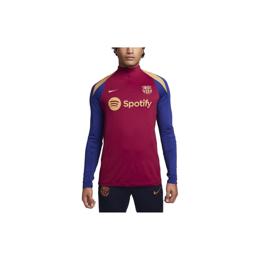 Nike Dri-FIT Soccer Drill Half-Zip Long Sleeve Shirt Men Tops Multicolor FJ5531-621