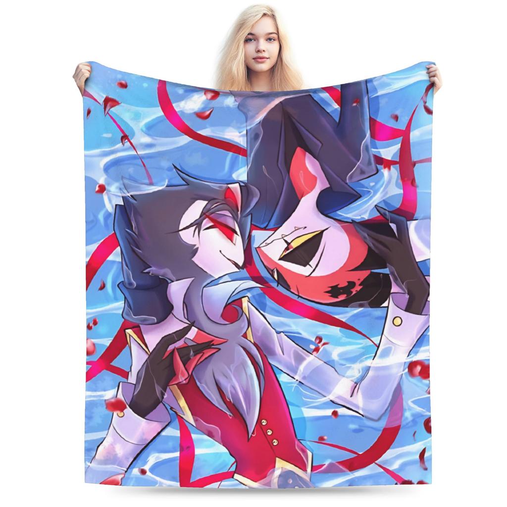 Warme Decken Junge Mädchen Dekorative Loona Bettwäsche Überwürfe Helluva Boss Flanell Tagesdecke Für Heimdekoration Lustige Sofa Bett Abdeckung