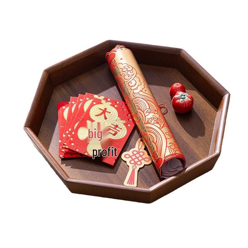 Ru Han Japanese Wooden Octagonal Snack Box