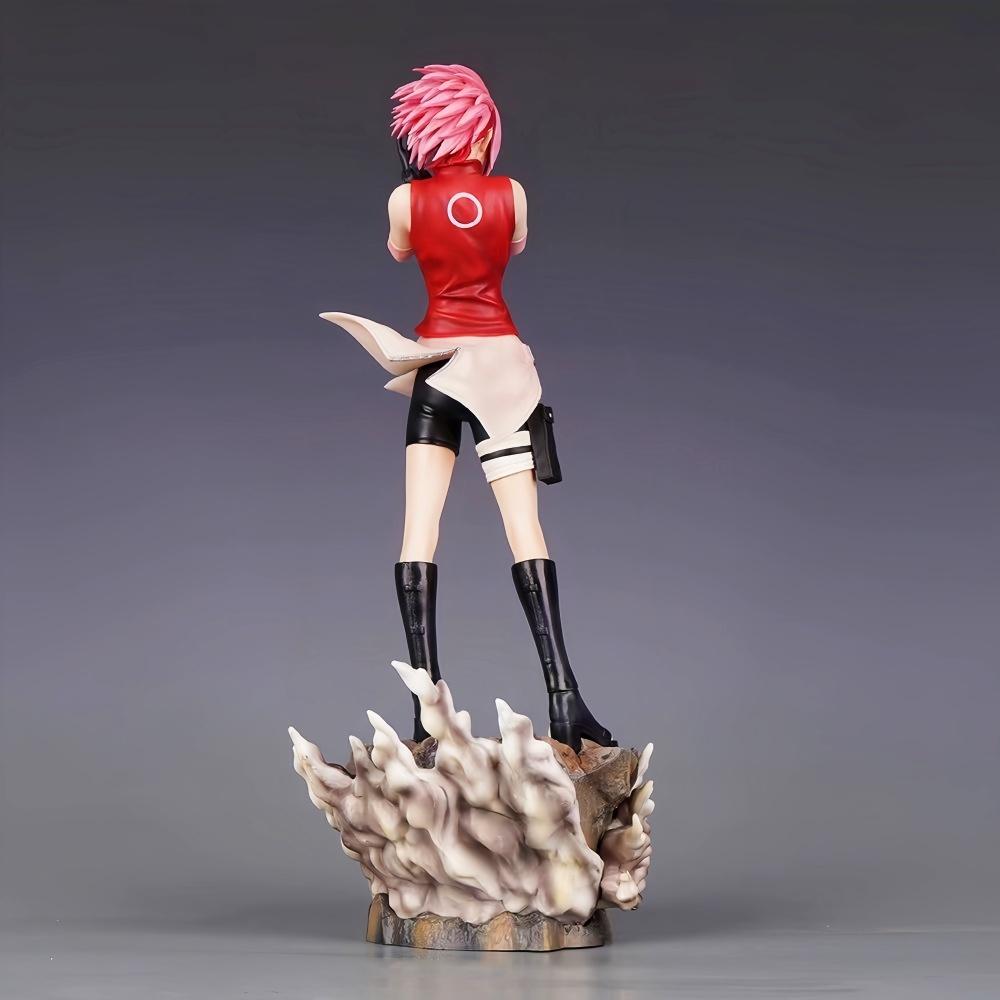 35cm/13.78in Anime NARUTO Figure Haruno Sakura Action Figures Pvc Statue Desktop Ornamen Set Figure Playthings Presents