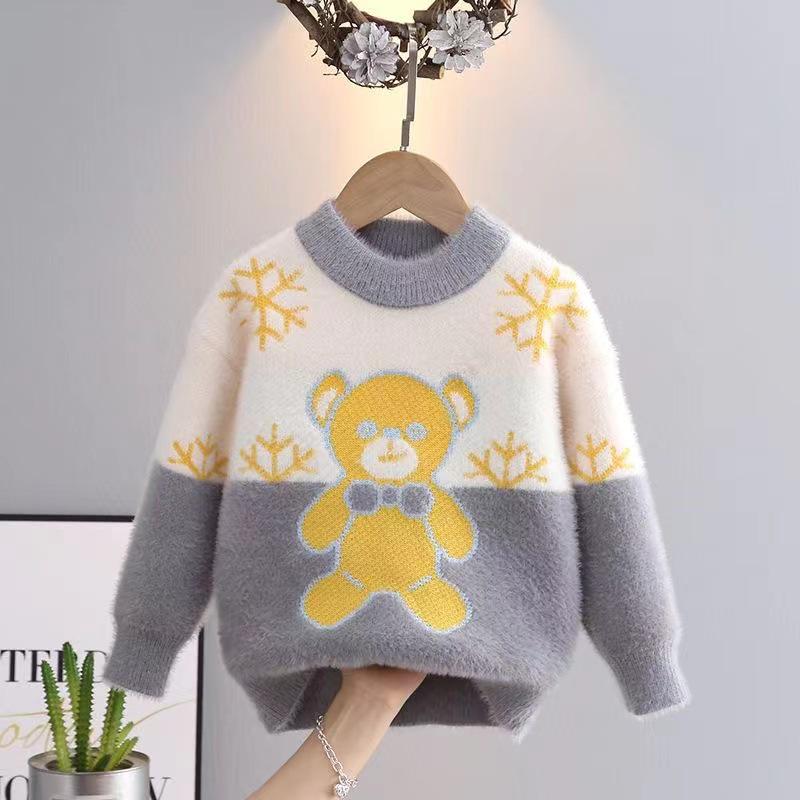 Boys' Cartoon Wool Sweater - 2023 Stylish Autumn/Winter Knitwear