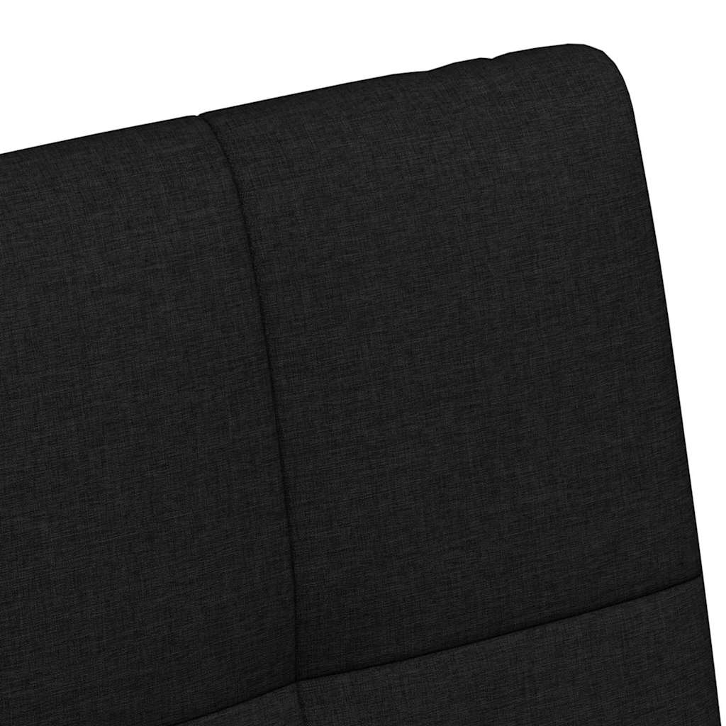 Dining Chairs with Casters 2 pcs Black 58 x 65 x 94 cm Fabric