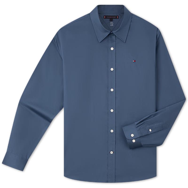 

Tommy Hilfiger Men s Non-Iron Long Sleeve Business Casual Shirt L
