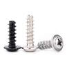 PWT Nickel/Black 304 Stainless Steel Phillips Round Head Self-Tapping Screw with Washer