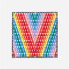 Twill Silk Scarf Woman Geometric Painting Square Scarves Wraps Bandana Small Hijab Silk Foulards Tie Headband Neckerchief 53CM