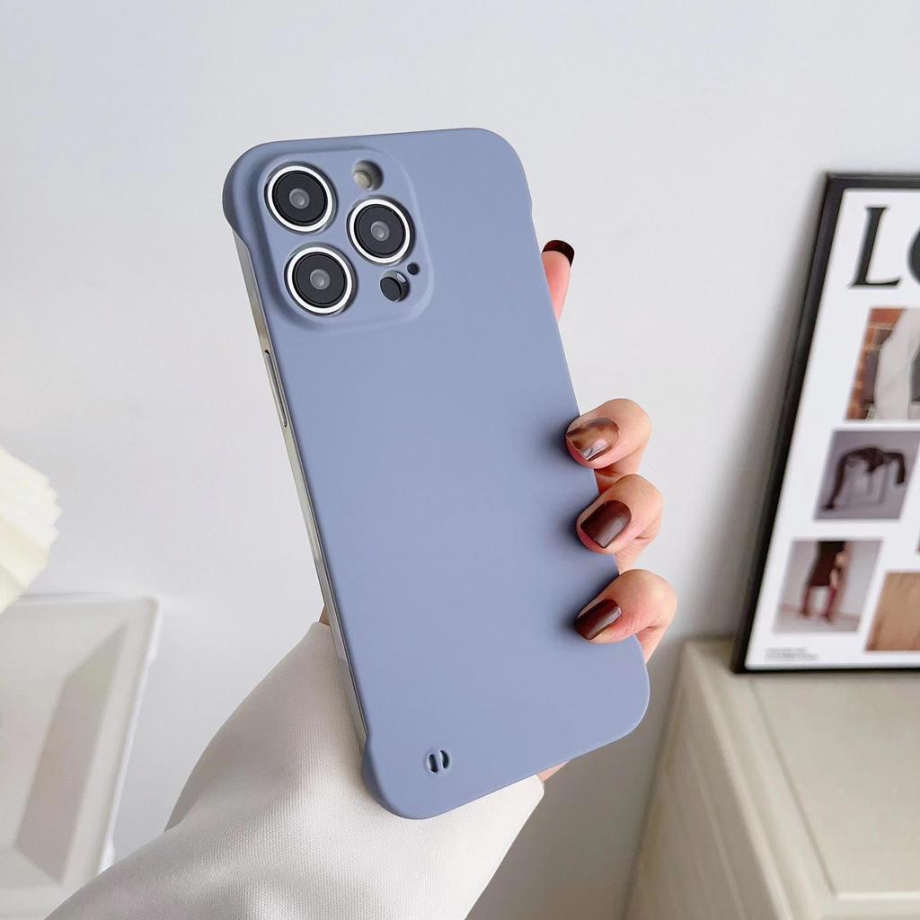 Applicable To IPhone17 Frameless Phone Case Matte Pc Apple 16 Promax Half Bag 1514 Bare Metal Feel Hard