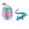 Unique Easter Present 3D Printed Mini Dragon Egg Articulated Fidget Toy Inside Kids Playset Basket Stuffers Collectible Flexible Gift for Teens