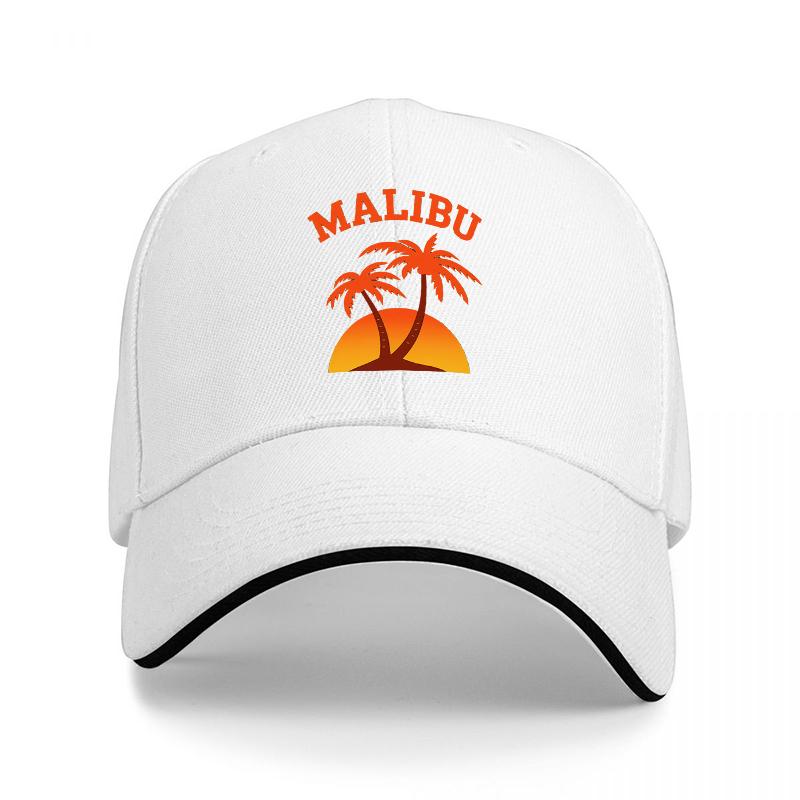 ΚΑΠΕΛΟ BASEBALL MALIBU SUNSET ΜΕ ΣΧΕΔΙΟ ΦΟΙΝΙΚΑ ΜΑΥΡΟ ΜΕ ΠΟΡΤΟΚΑΛΙ ΓΡΑΦΙΚΗ ΕΚΤΥΠΩΣΗ ΚΛΑΣΙΚΗ ΕΦΑΡΜΟΓΗ ΡΥΘΜΙΖΟΜΕΝΟ ΚΑΠΕΛΟ ΓΙΑ Unisex ΚΑΙ ΓΥΝΑΙΚΕΣ