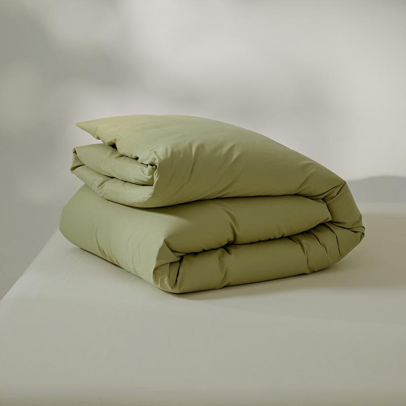 Xinjiang Long-Staple Pure Cotton Brushed Quilt Cover - Warm, Solid Color, Simple Design for Winter (Single/Double)