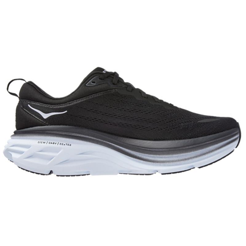 HOKA ONE ONE Bondi 8 Black White Women's Sneakers 1127952-BWHT