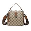 Daily Women's Bag Korean Light Luxury Spring and Summer New Retro Handbag Trendy and Versatile One-Shoulder Crossbody Printed Bucket Bag