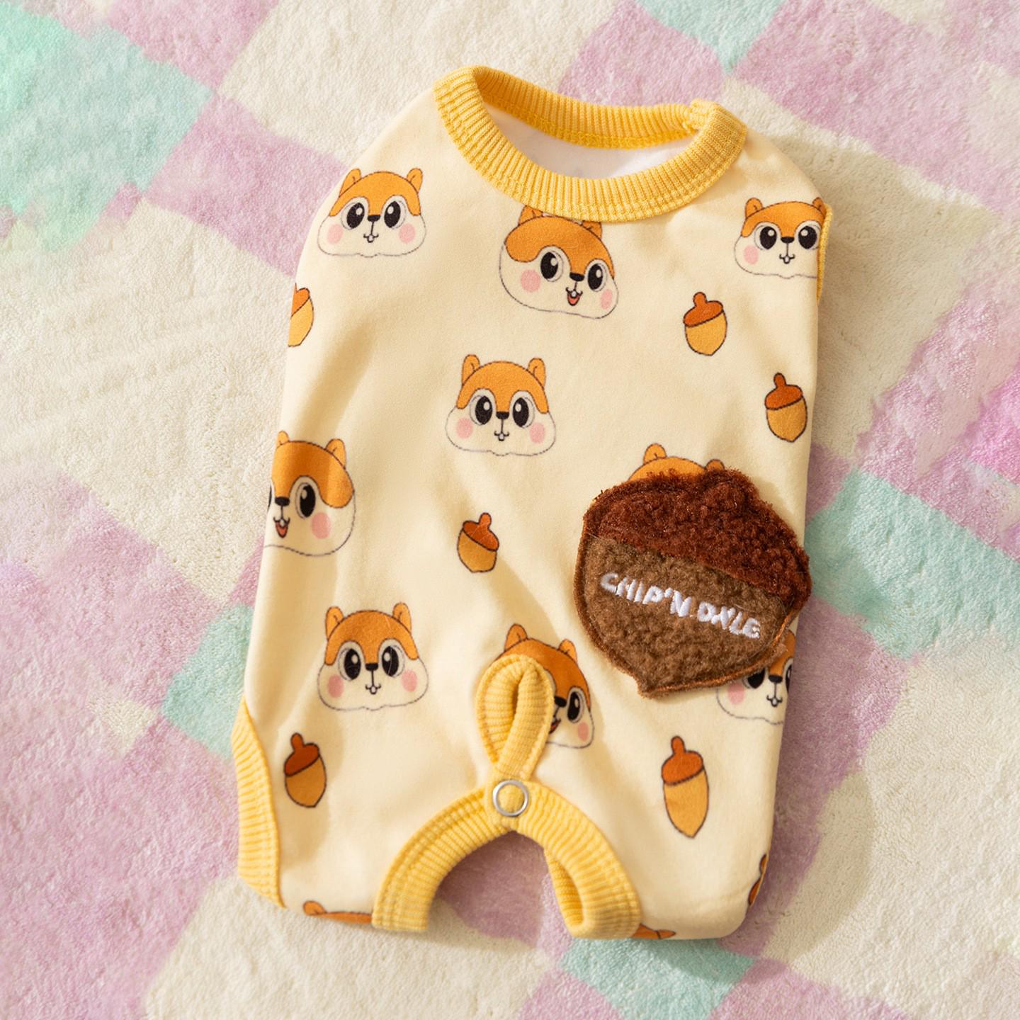 

Одежда для питомцев с улыбающимся бананом для маленьких собак и кошек - Тонкая, четырехлапая домашняя одежда для весны и осени