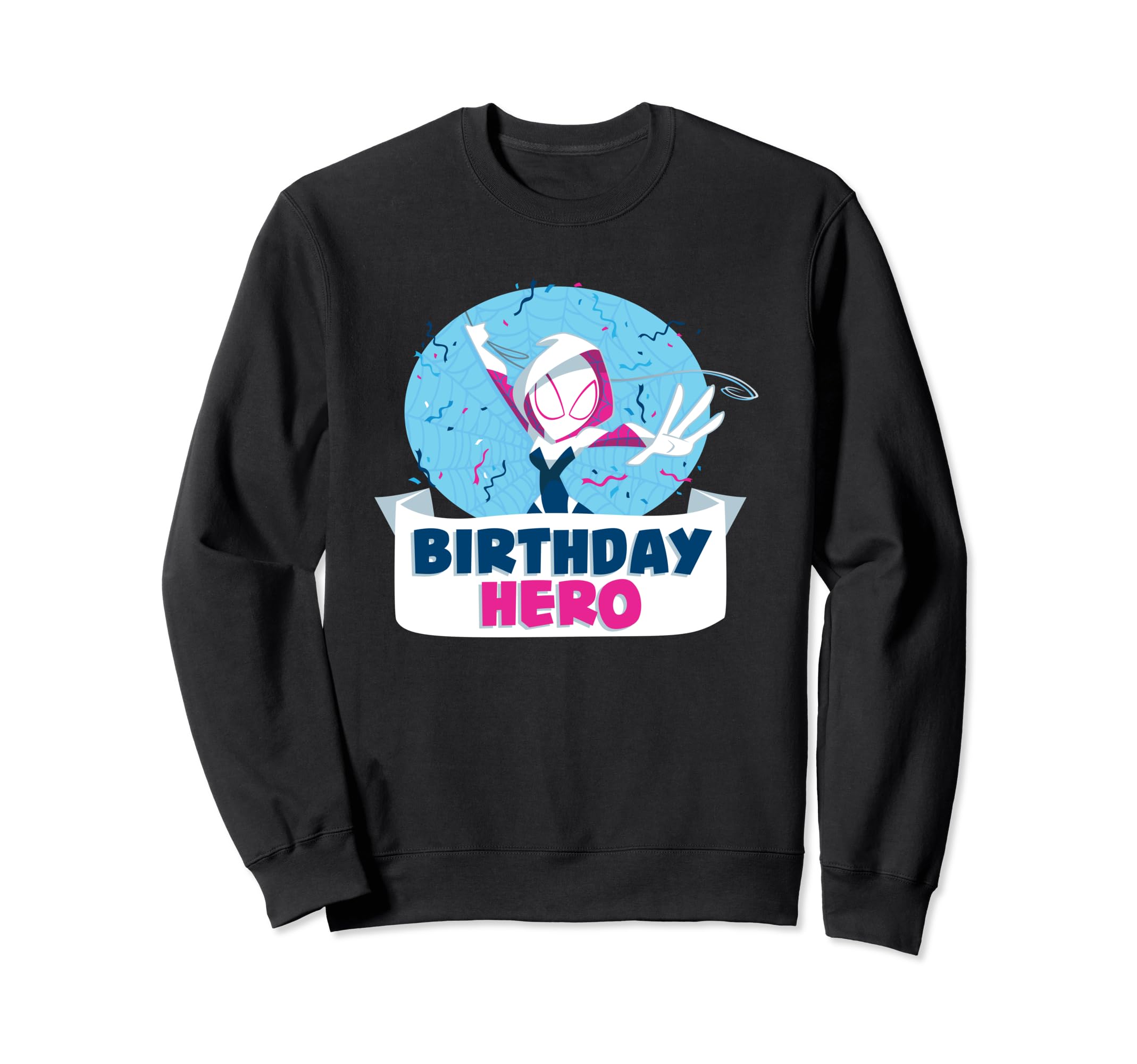 

Marvel Spider-Man Gwen Ghost Spider Toon Art Confetti Birthday Hero Sweatshirt