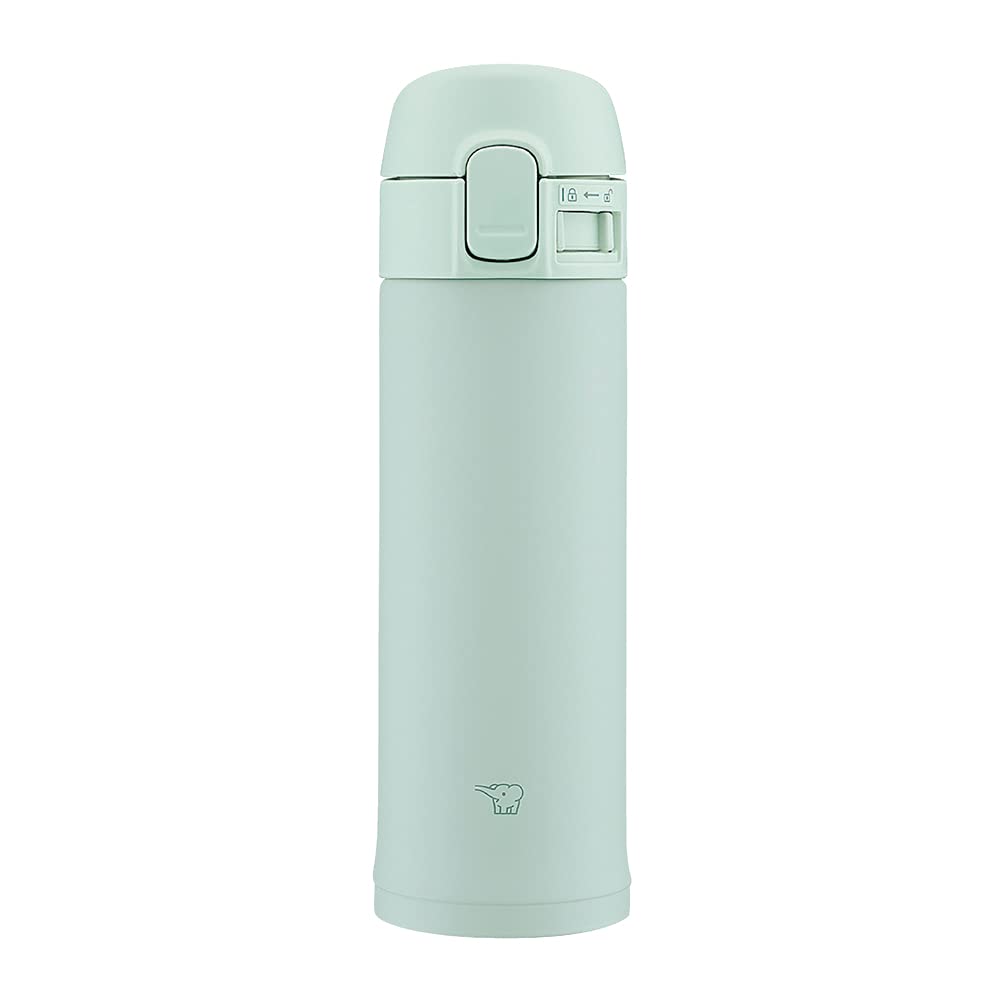 

Zojirushi Thermos 300ml One-Touch Mug, Lightweight and Compact, Fits in a Small Bag, Insulates for Hot and Cold Drinks, Sage Green, SM-PD30-GM