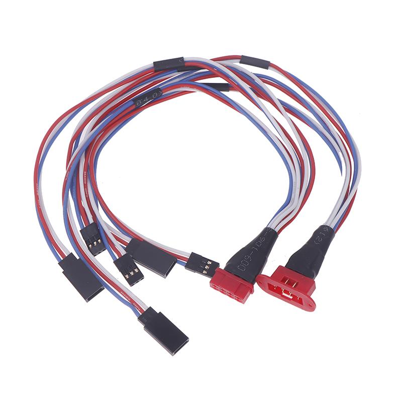 Mpx 8 Pin Golden Plated Connector Multi-Wires Servo Extension Plug Male Female 2/ 3 Wires For Rc Model Fixwing Glider Airplanes