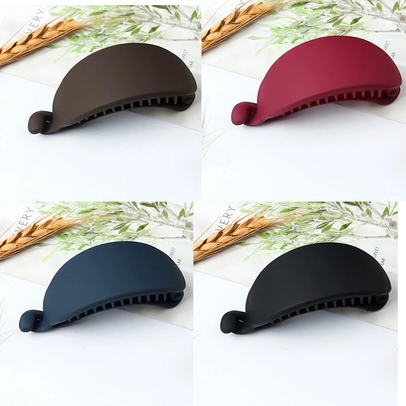 

4 Pcs Matte Banana Hair Clip, Ponytail Clip, French Hair Clip, Delicate Hair Clip, Women s Accessories. Available All Seasons