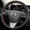 Car Steering Wheel Cover For Mazda 3 Mazda CX7 2011-2013 Customized DIY Car Accessories Interiors Original Steering Wheel Braid