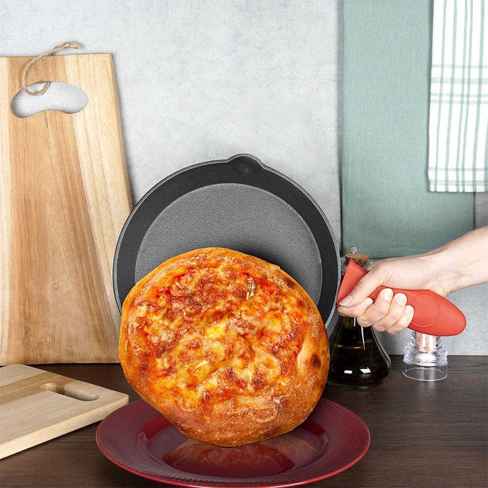 Set Of Cast Iron Frying Pans With Silicone Cover Cast Line 20 Cm / 30 Cm 2 Pcs.