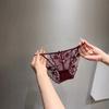 Ladies Summer Sexy Lace Ribbon Breathable Comfortable Low-waisted Briefs